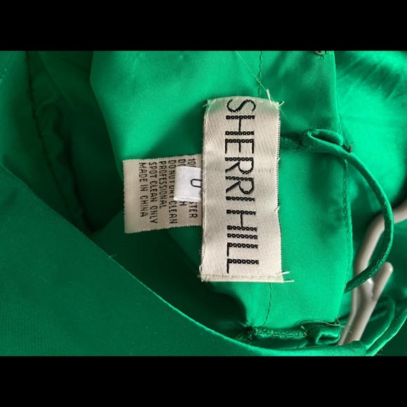 Sherri Hill Emerald Prom Dress - Picture 7 of 7